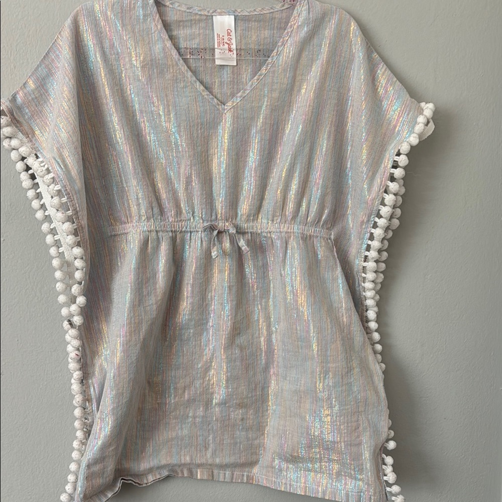 Cat & Jack Multicolor Striped swim suit cover up